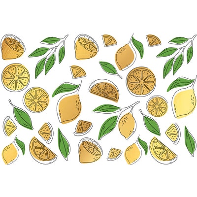 Gold Overglaze Decal - Gold Lemon