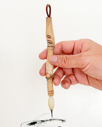 28 - Bamboo with Goat Hair & Buck tail