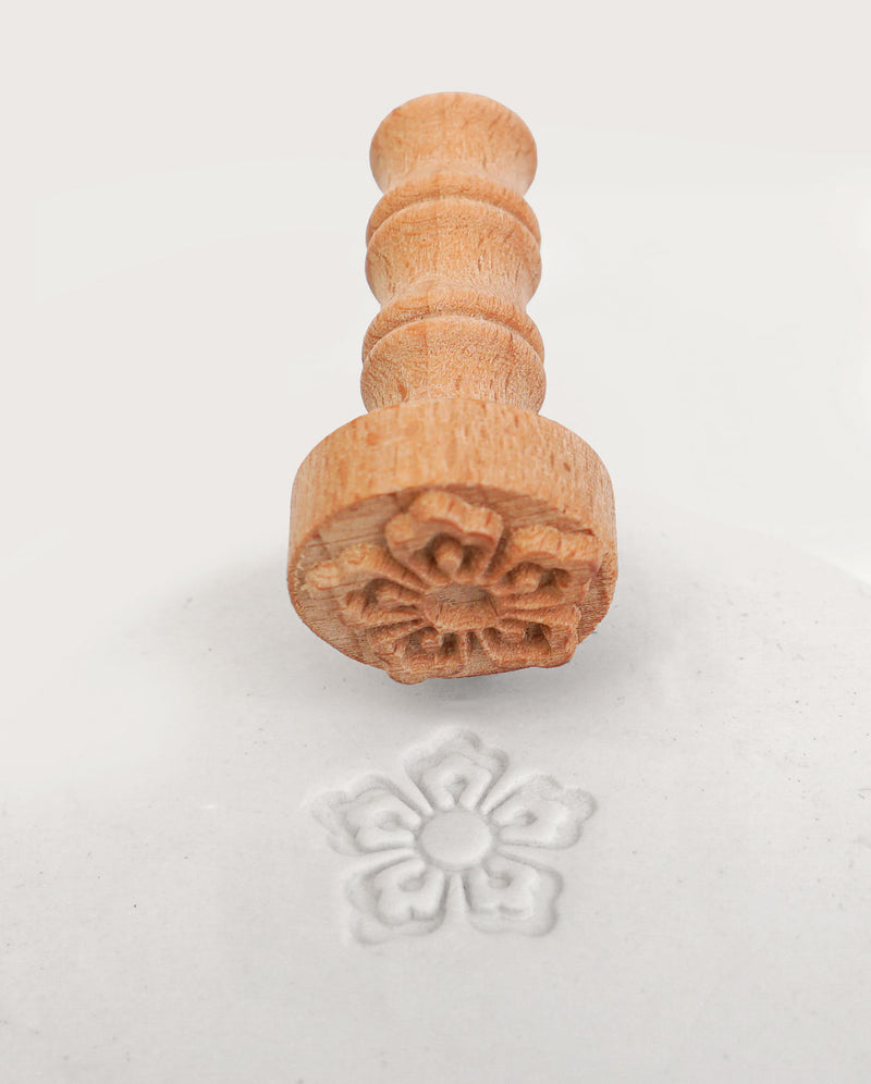 Clay Stamp - Cherry Flower - Sanbao Studio - ChinaClayArt