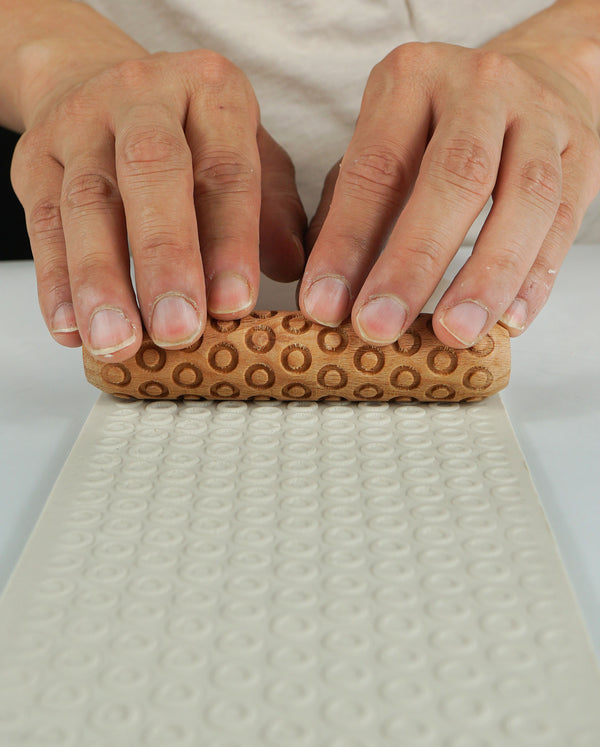 Clay Texture Roller, Clay Hand Roller - Ocean Ripple - Sanbao