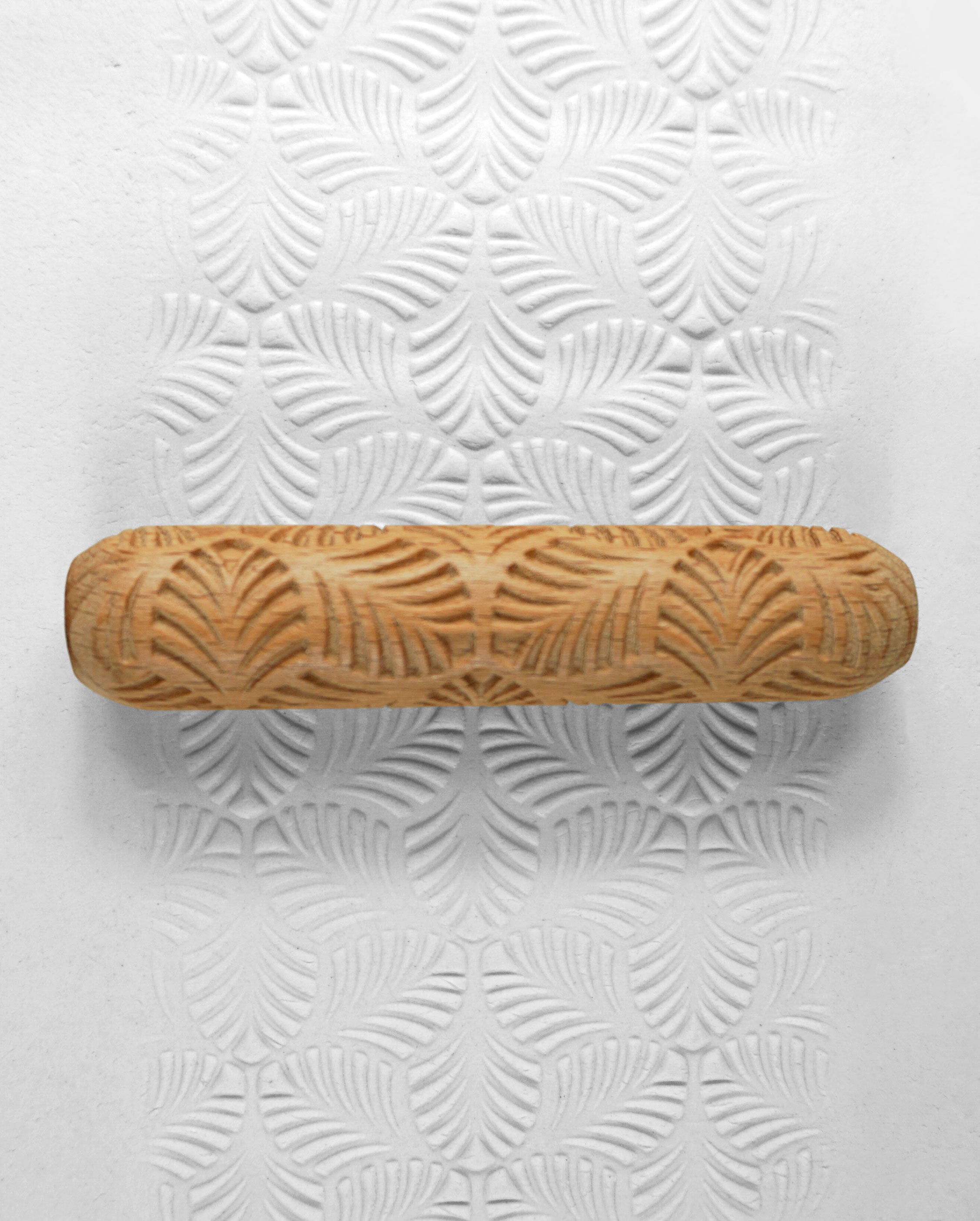 Clay Texture Roller - Arrow Leaf - Sanbao Studio - ChinaClayArt