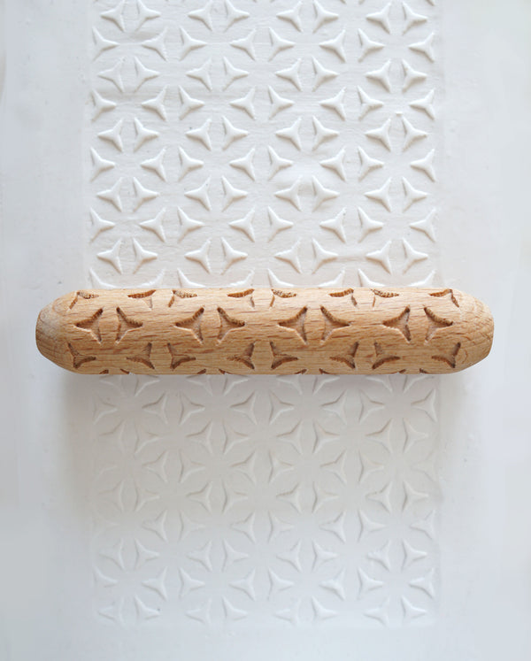 Clay Texture Roller, Clay Hand Roller - Ivy Trails - Sanbao Studio